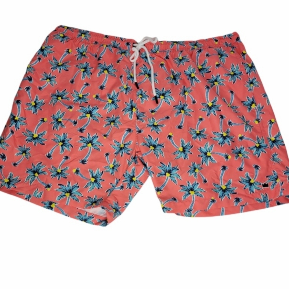 Crown & Ivy Men's Coconut Palm Swim Trunks Size XXL NWT